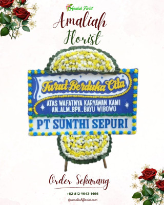 Papan Bunga Duka di Satui
