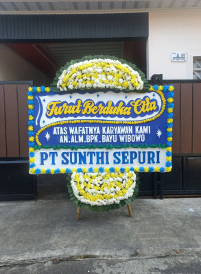 Papan Bunga Duka di Satui